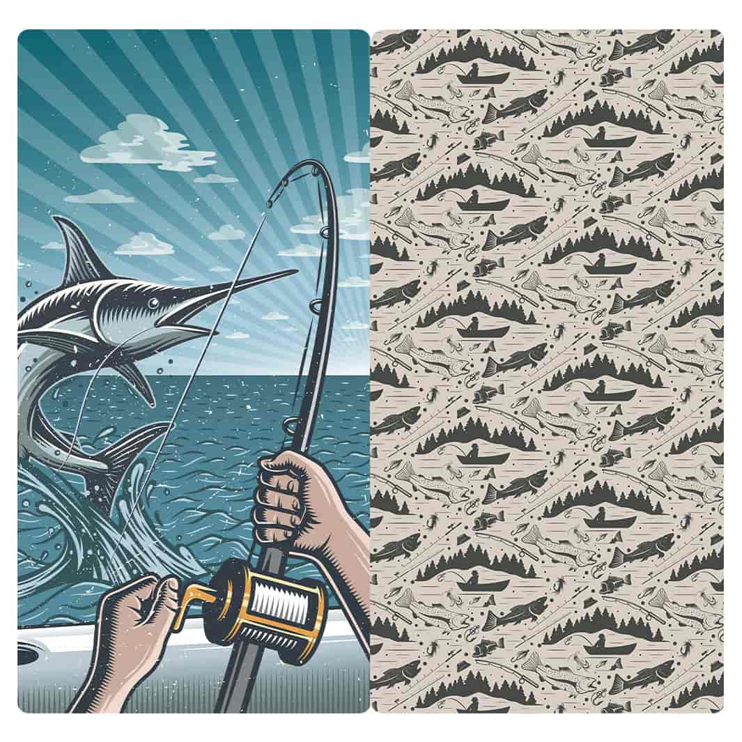 MICROFIBER TRAVEL TOWEL - DEEP SEA ANGLER