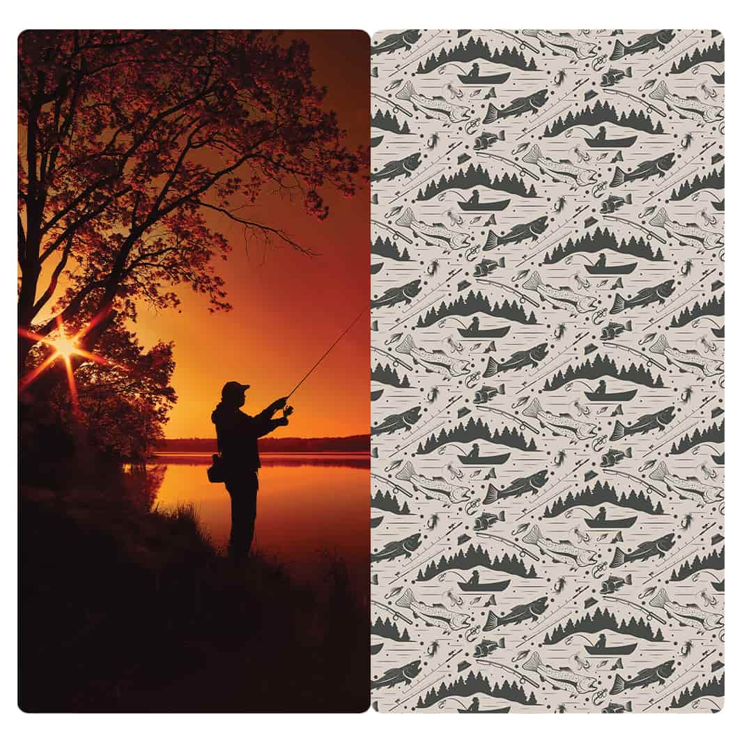 MICROFIBER TRAVEL TOWEL - SUNSET FISHING