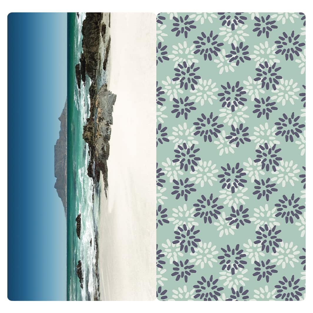 MICROFIBER TRAVEL TOWEL - COASTAL BLOOMS