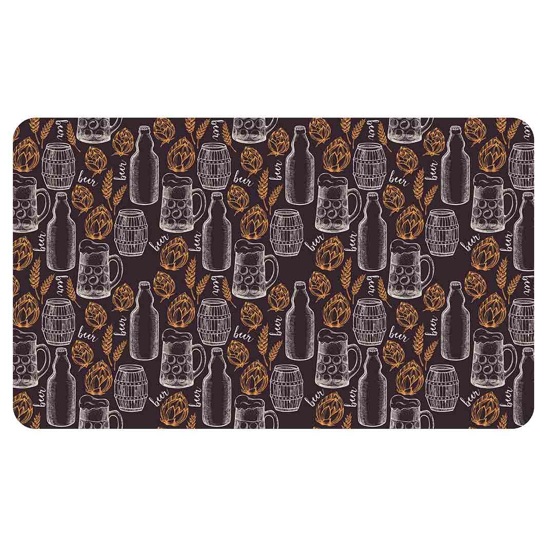 BEER PATTERN MULTI-PURPOSE MAT