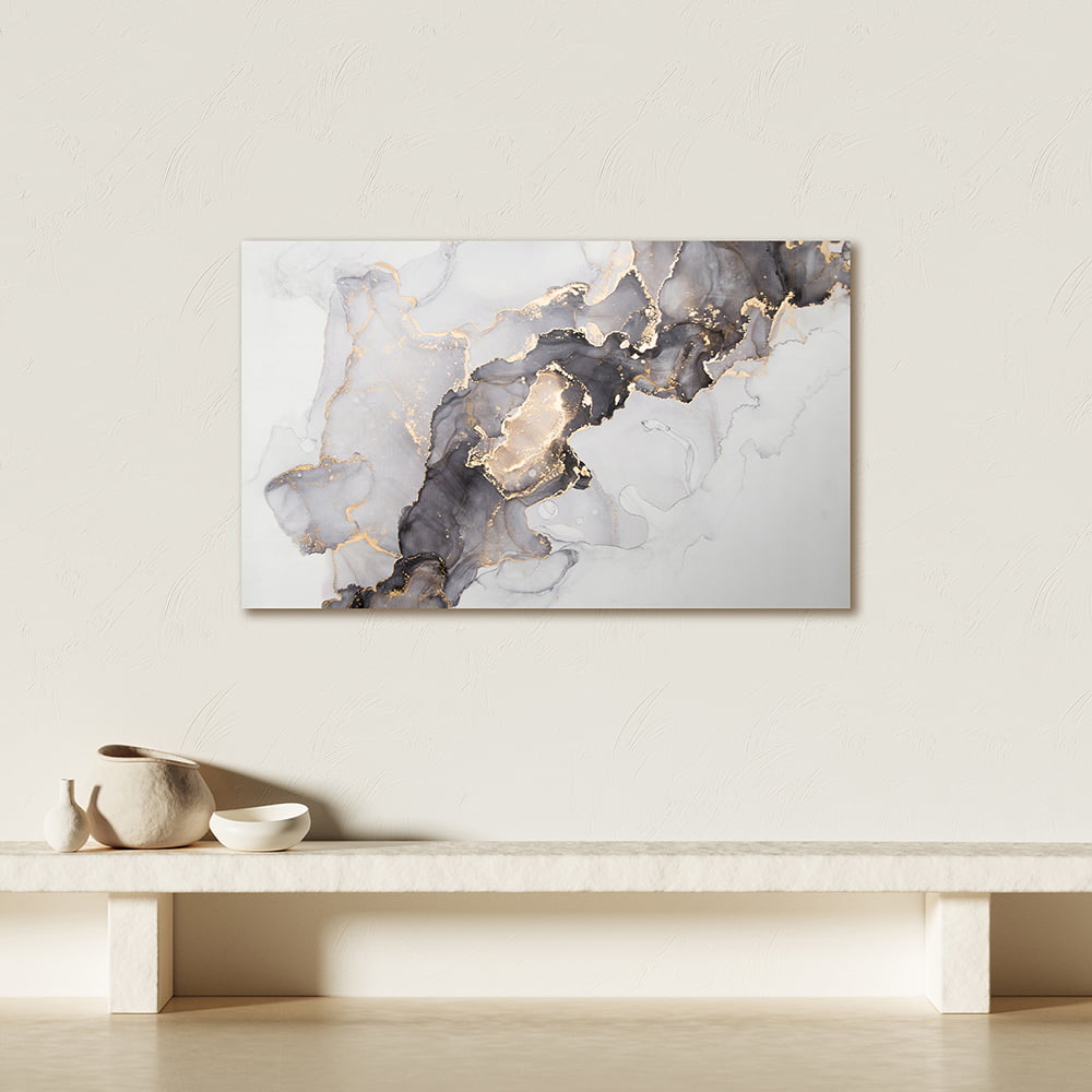 ABSTRACT ROSE GOLD GREY PLEXIGLASS