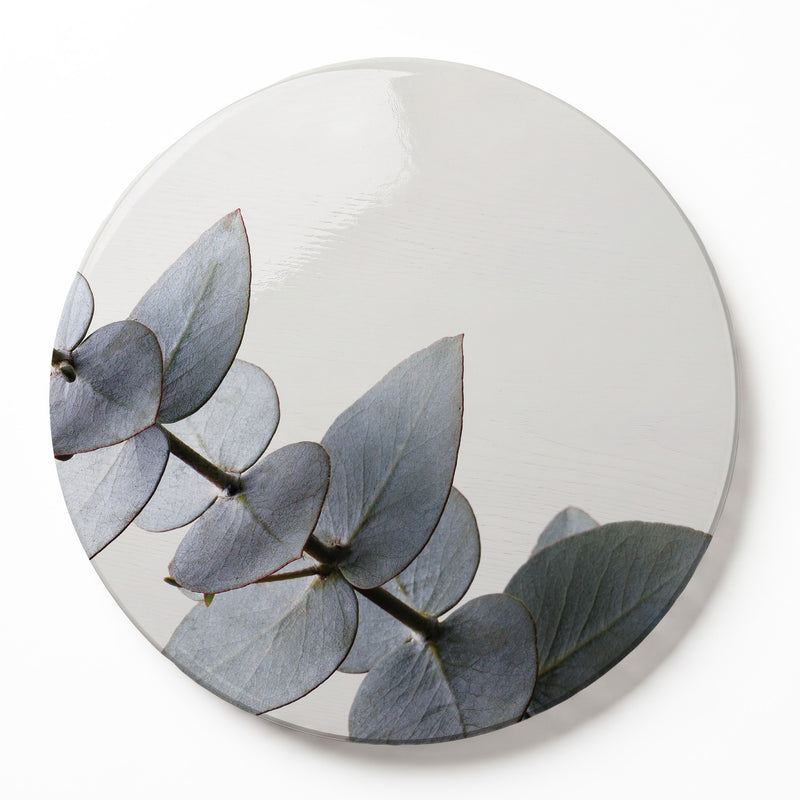FROSTED STEM ROUND SERVING BOARD