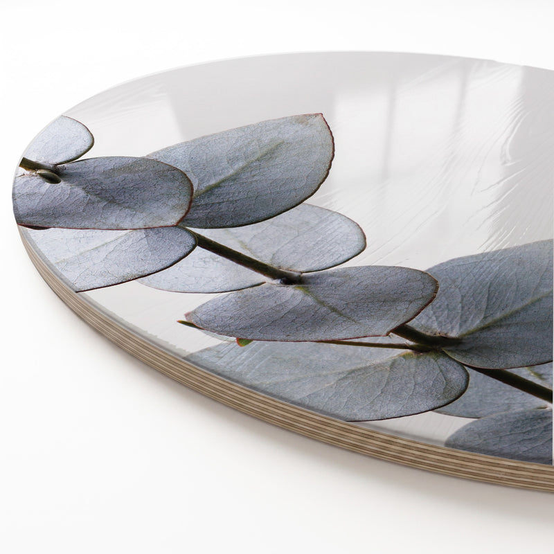 FROSTED STEM ROUND SERVING BOARD