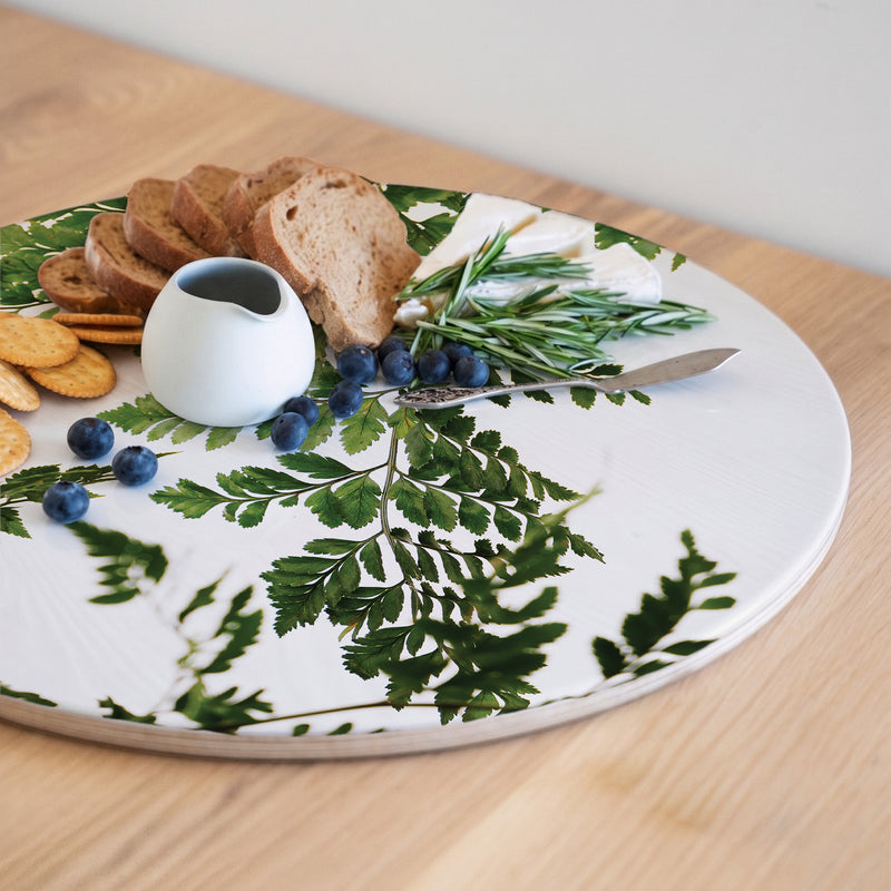LEAF CANOPY ROUND SERVING BOARD