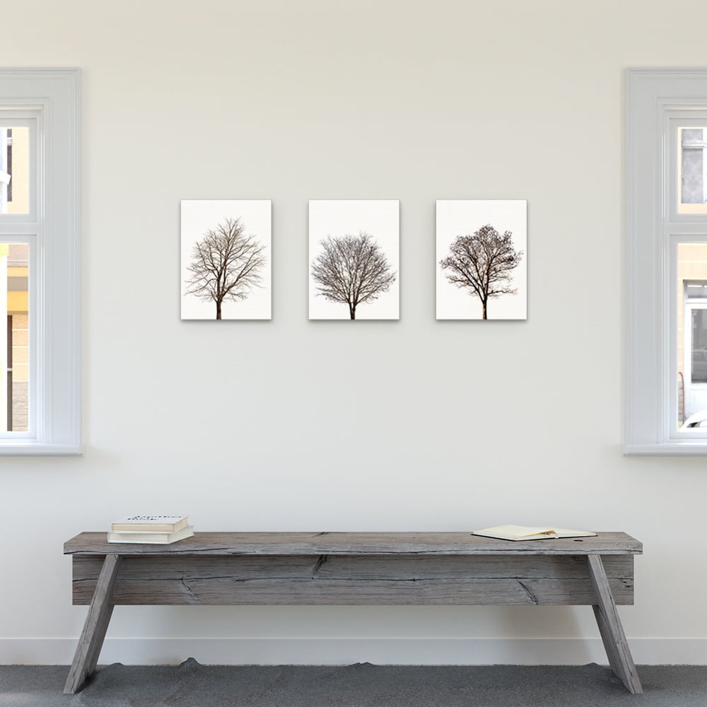 Birch Block 3 pce collage Winter Trees