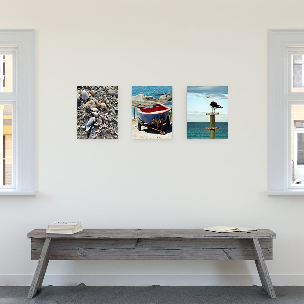 Birch Block 3 pce Collage Seascape