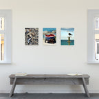 Birch Block 3 pce Collage Seascape