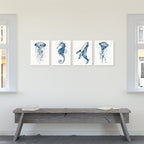 Birch Block 4 pce collage SEASHORE