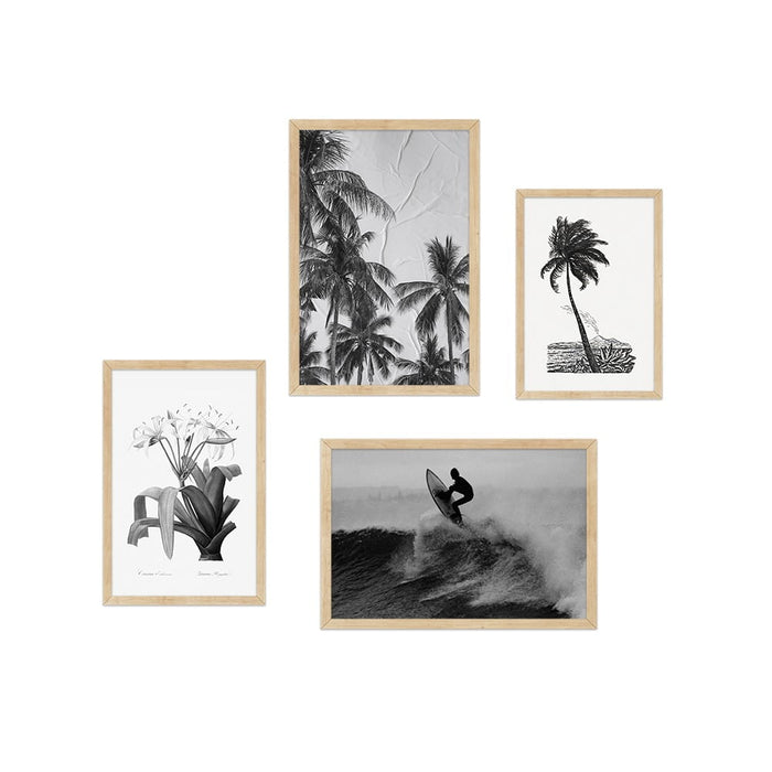 Palm Trees Curated Wall Art 4 Piece