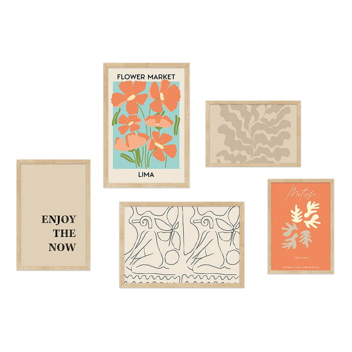 Matisse Flower Market Curated Wall Art 5 Piece