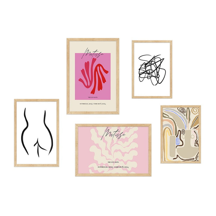 Matisse Cut Out Curated Wall Art 5 Piece