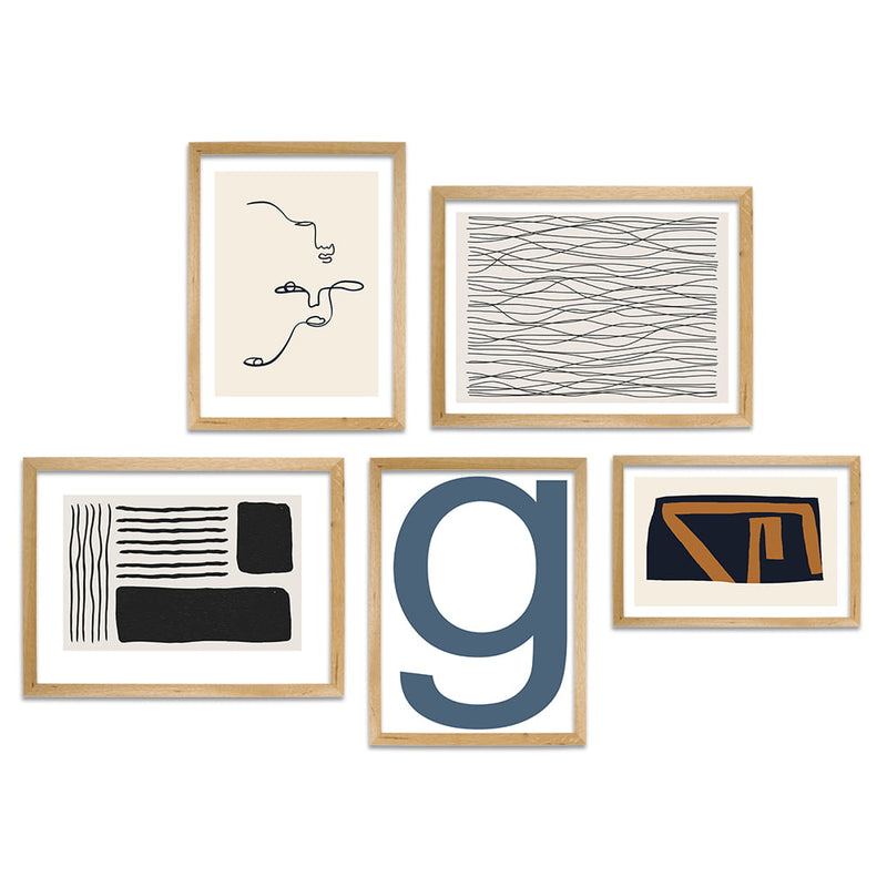 Curated Wall Art 5 Piece