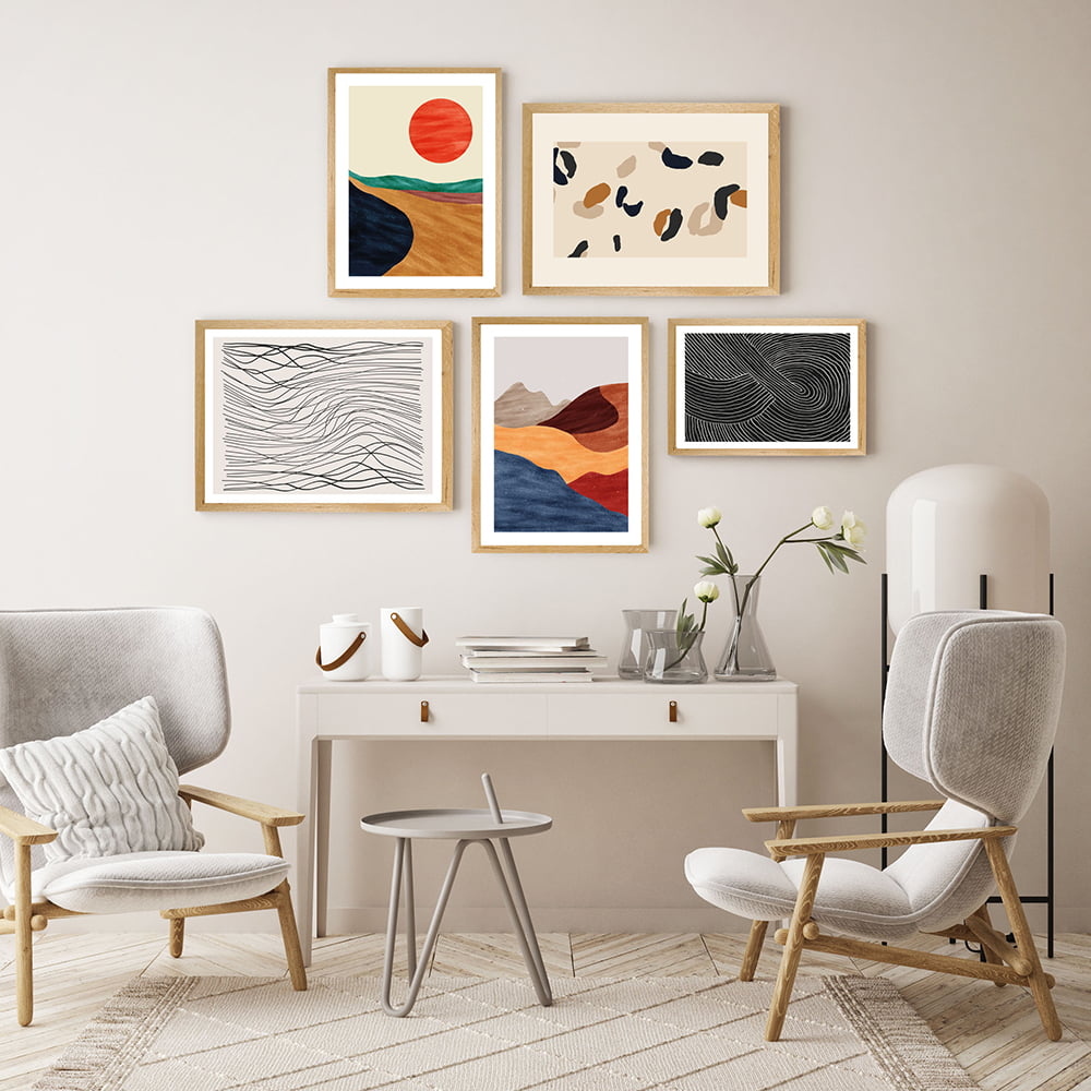 Curated Wall Art 5 Piece