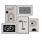 MODERN GEO LINE ART 5 PIECE