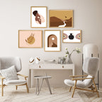 African Curated Wall Art 5 Piece