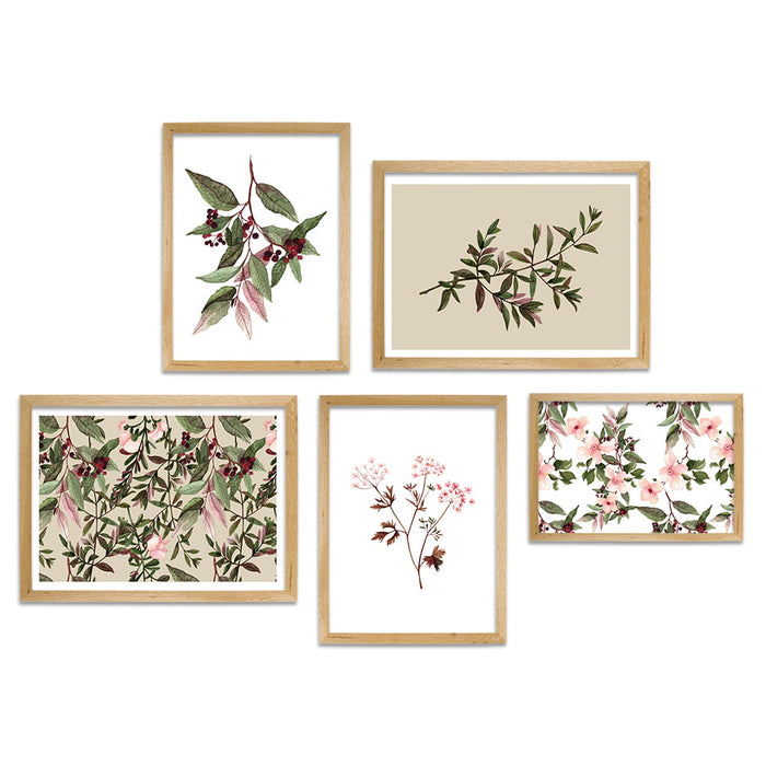 Spring Blossom Curated Wall Art 5 Piece