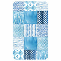 PATTERN BLUE WATERCOLOUR TILE KITCHEN TOWEL