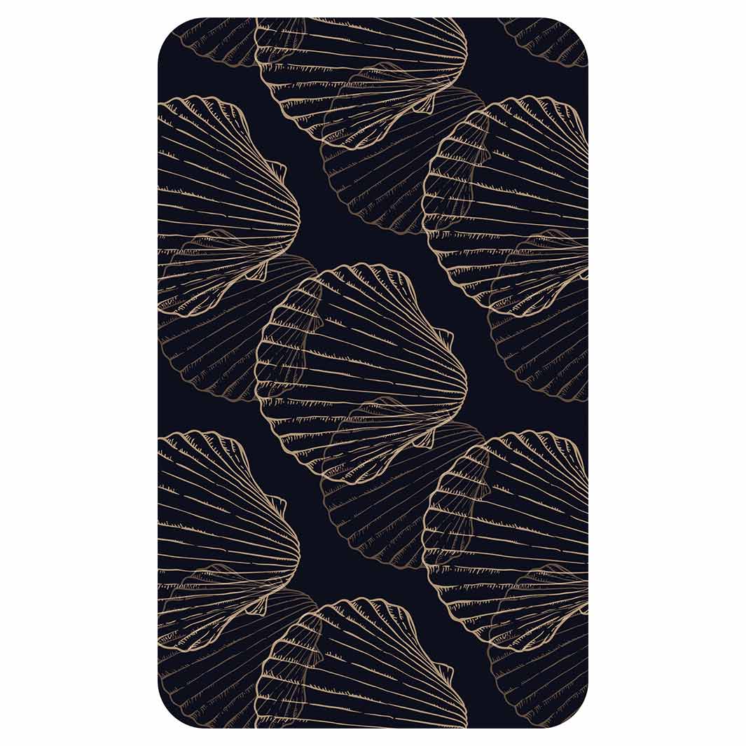PATTERN DARK NAVY SHELL KITCHEN TOWEL