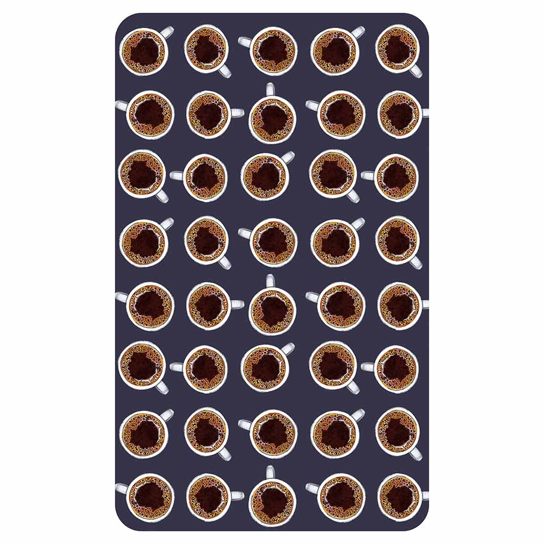 COFFEE CUP DESIGN KITCHEN TOWEL