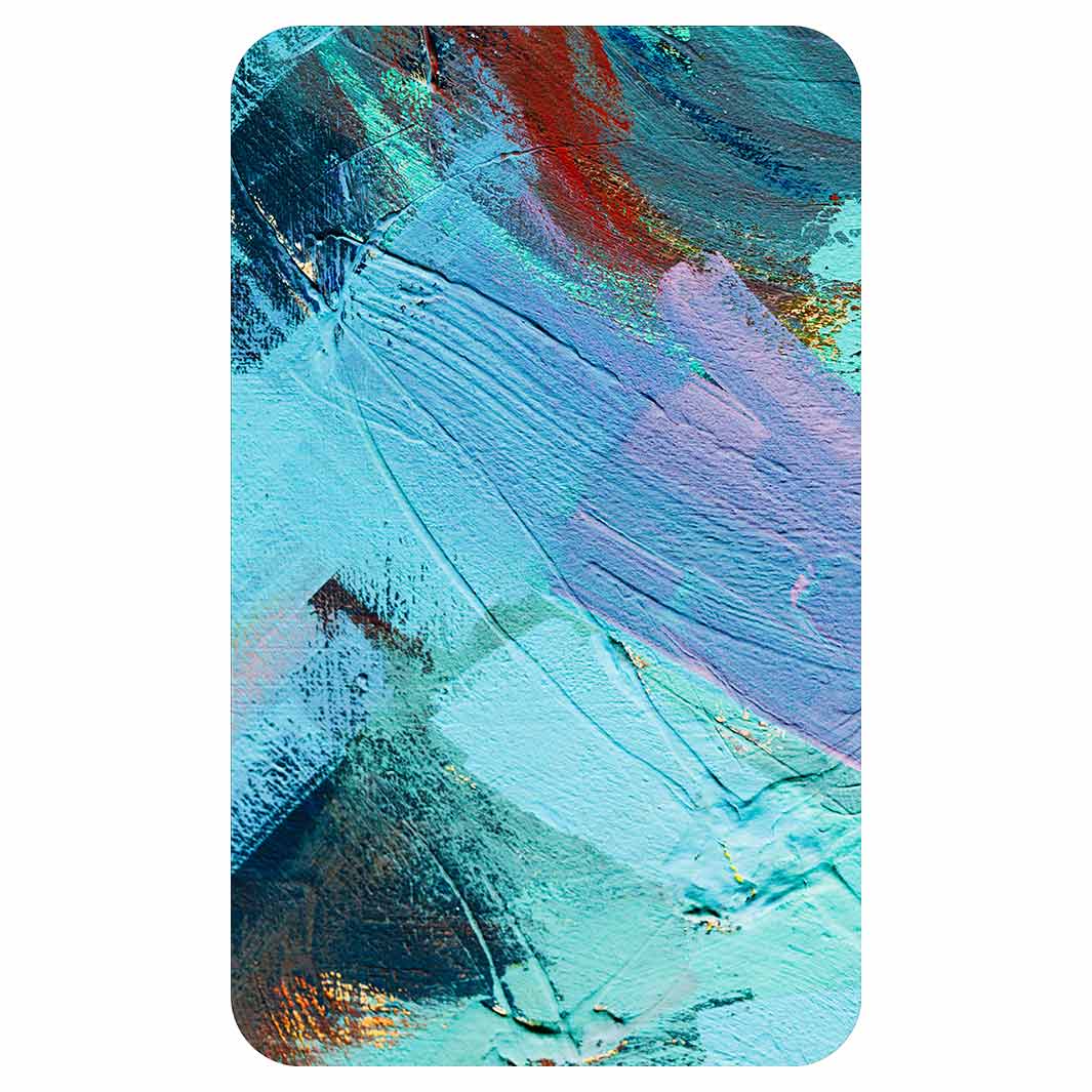 PAINT AQUA AND MAROON ACRYLIC TEXTURE KITCHEN TOWEL