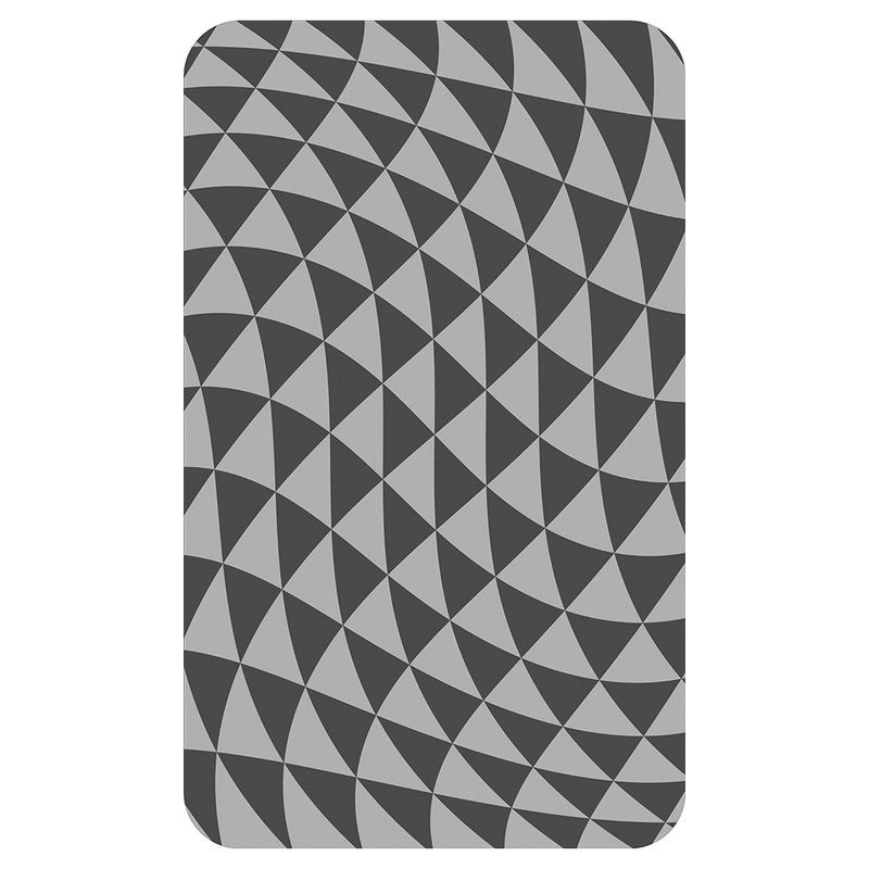 GEOMETRIC TRIANGLE GREY OPTICAL ILLUSION KITCHEN TOWEL