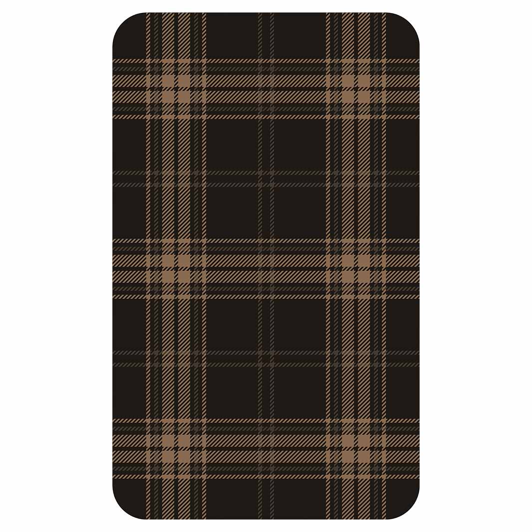 DARK BROWN PLAID PATTERN KITCHEN TOWEL