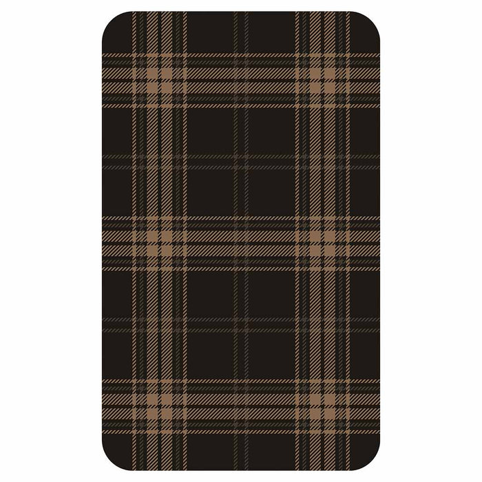 DARK BROWN PLAID PATTERN KITCHEN TOWEL