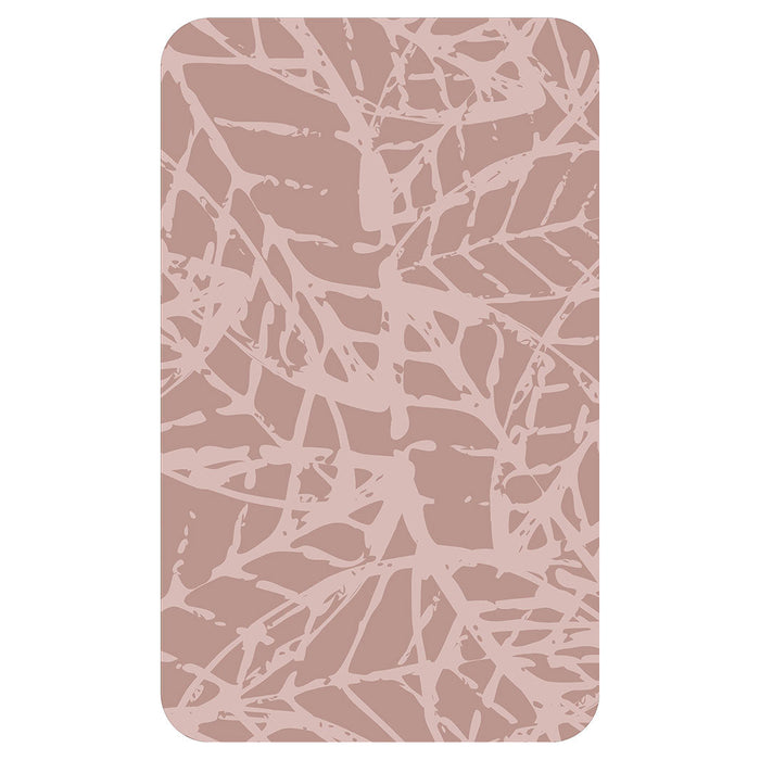 LEAF STAMP MUTED PINK PATTERN KITCHEN TOWEL