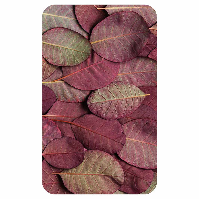 LEAF ARRANGEMENT DARK MAUVE AND GREEN KITCHEN TOWEL