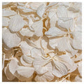 FLORAL CREAM BLEACHED HYDRANGEA LEAVES MAKE-UP BAG