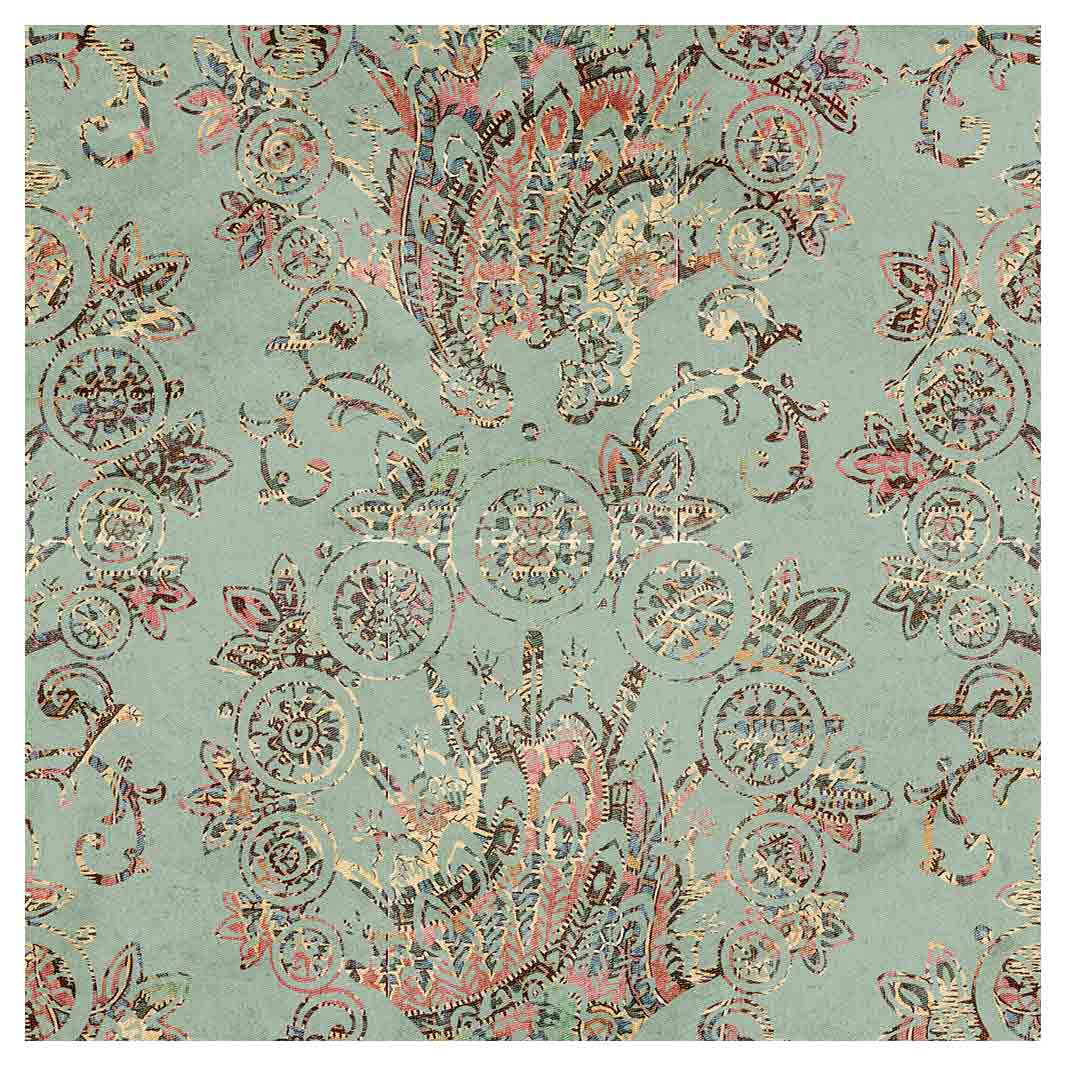 ANTIQUE PAISLEY LIGHT BLUE DESIGN MAKE-UP BAG