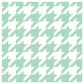 HOUNDSTOOTH LIGHT GREEN MAKE-UP BAG