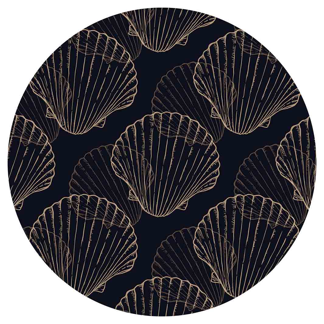 PATTERN DARK NAVY SHELL MOUSEPAD