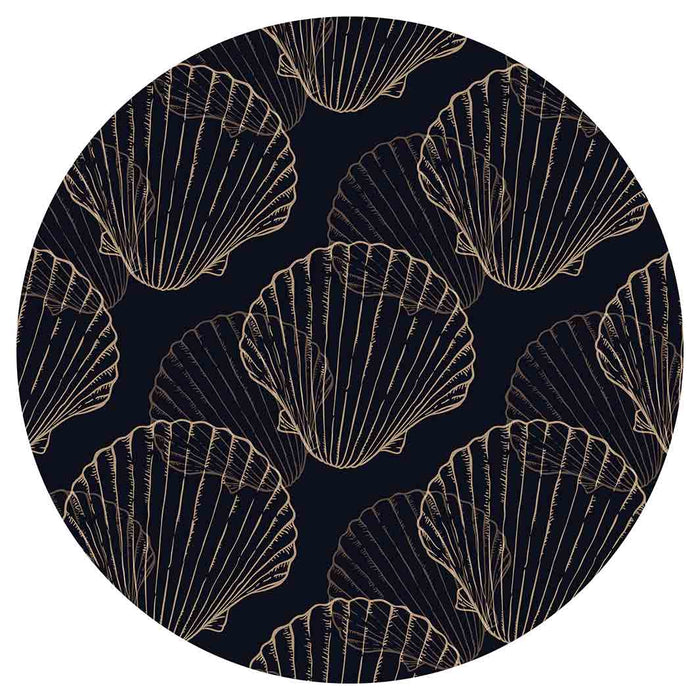 PATTERN DARK NAVY SHELL MOUSEPAD