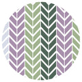 GEOMETRIC GREEN AND PURPLE CHEVRON PATTERN MOUSEPAD
