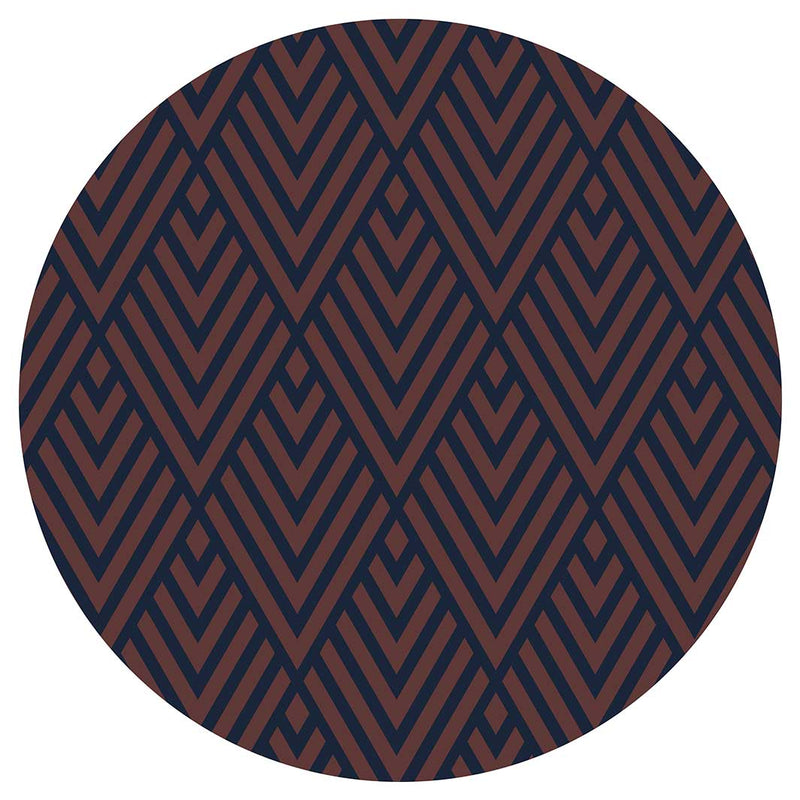 BROWN AND NAVY DIAMOND PATTERN MOUSEPAD