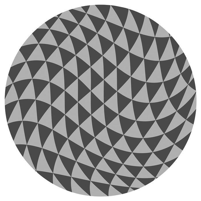 GEOMETRIC TRIANGLE GREY OPTICAL ILLUSION MOUSEPAD