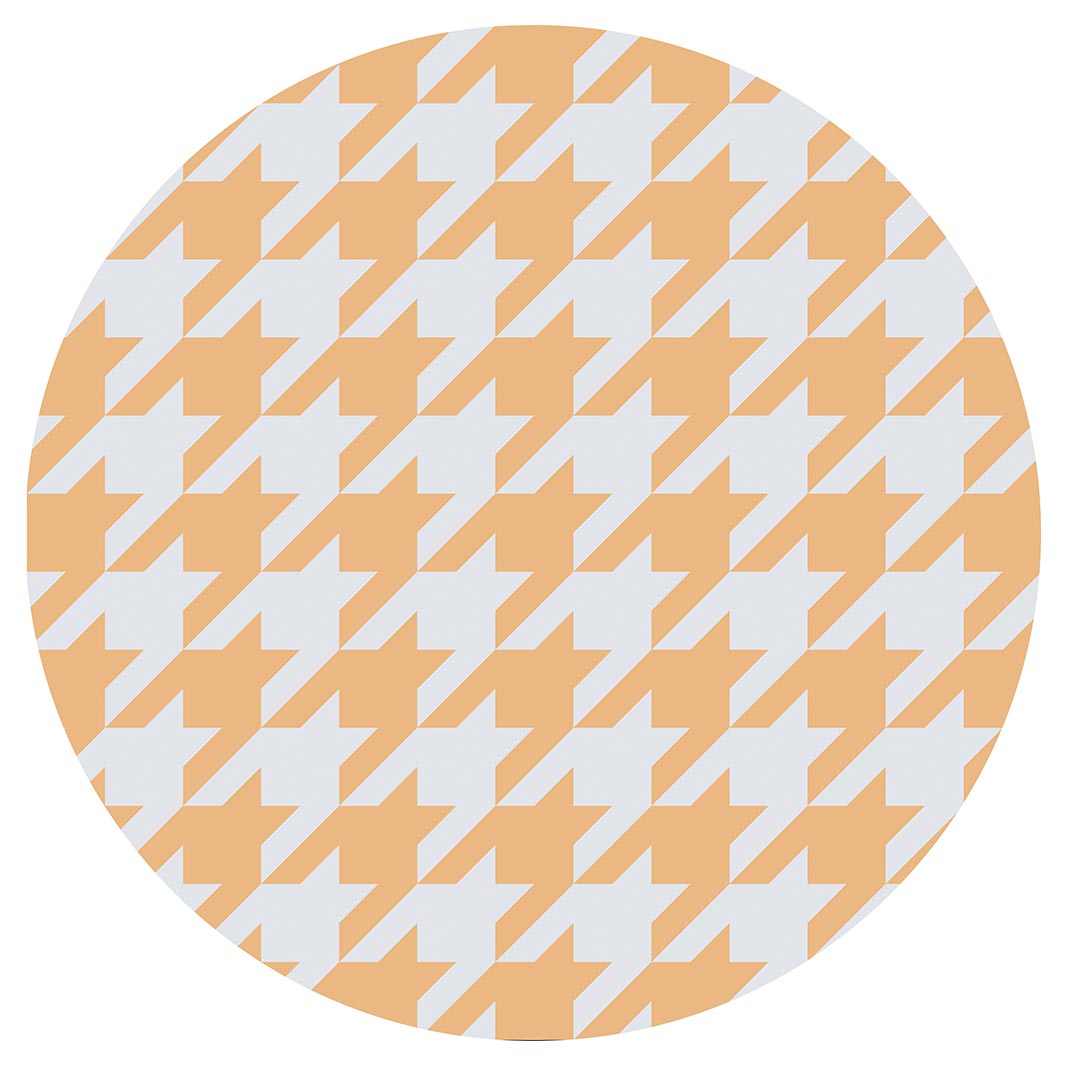 HOUNDSTOOTH MUSTARD MOUSEPAD