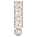 KIDS WHITE RAINBOW PATTERN OTTOMAN