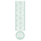 KIDS WHITE RAINBOW PATTERN OTTOMAN