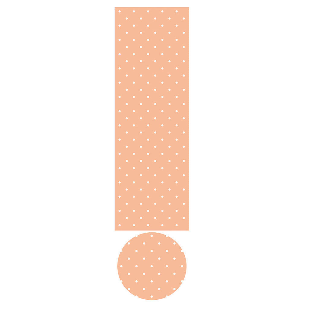 KIDS WHITE DOTTED PATTERN OTTOMAN