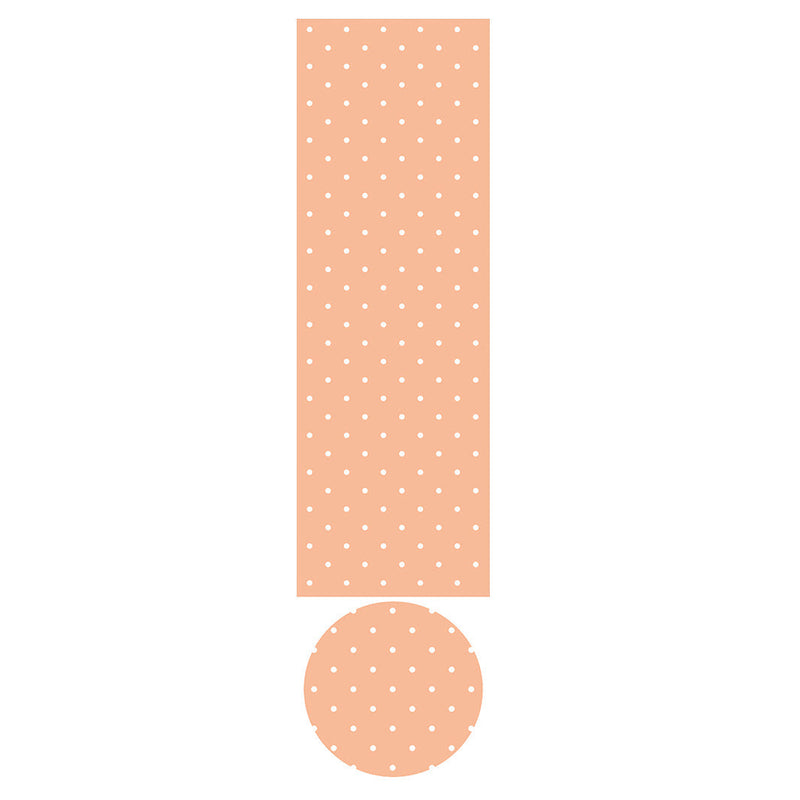 KIDS WHITE DOTTED PATTERN OTTOMAN