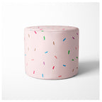 KIDS PINK DONUT SPRINKLES OTTOMAN
