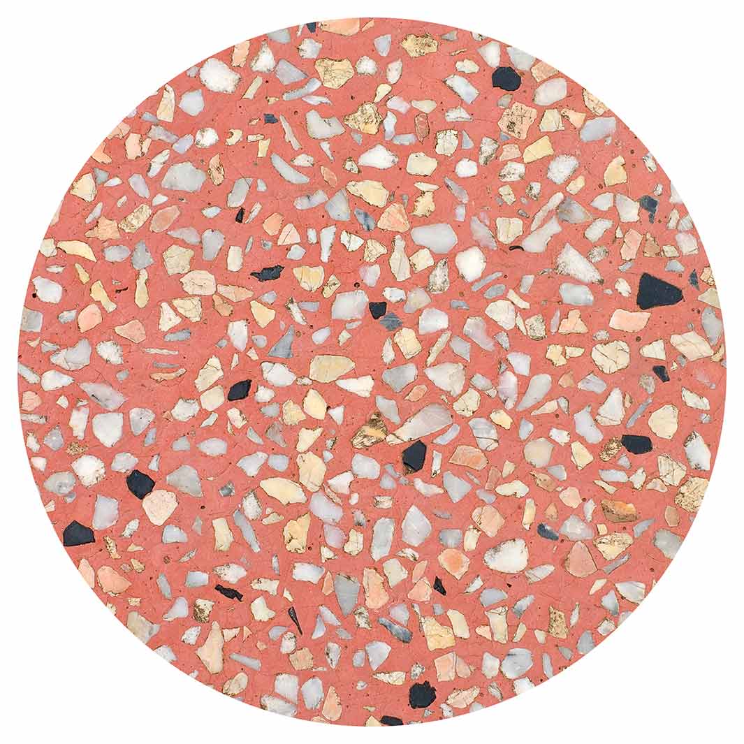 TERRAZO PEACH TEXTURE POT STAND