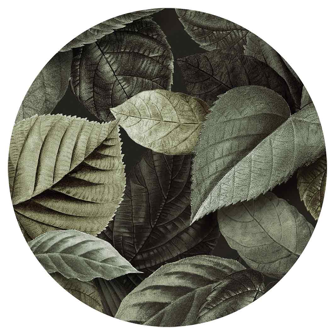 LEAVES GREEN MONOCHROMATIC LEAVES POT STAND