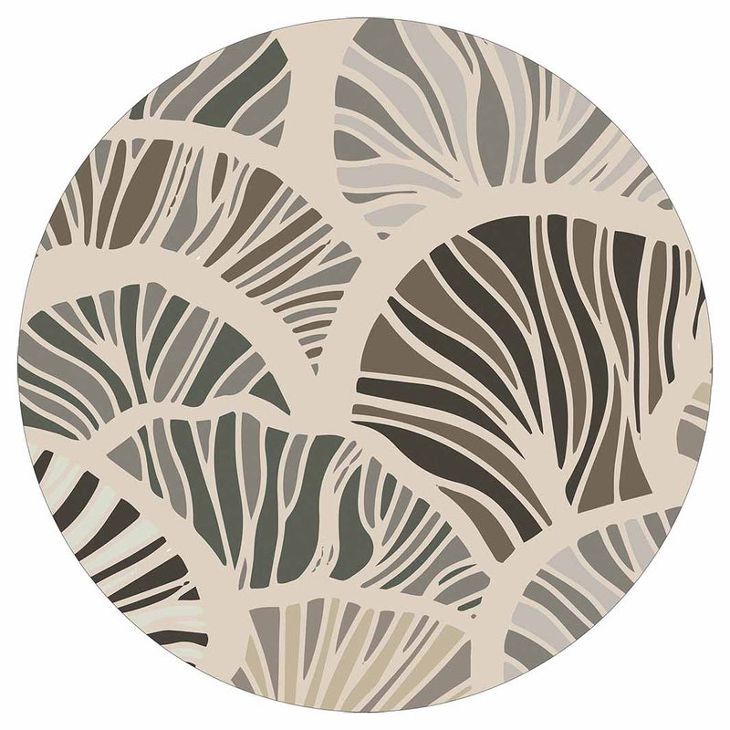 PATTERN BROWN AND BUTTERSCOTCH ABSTRACT LEAF POT STAND