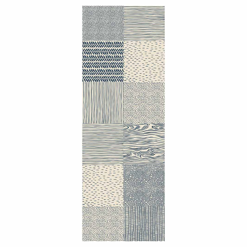CONTEMPORARY PATCHWORK PATTERN RUNNER RUG