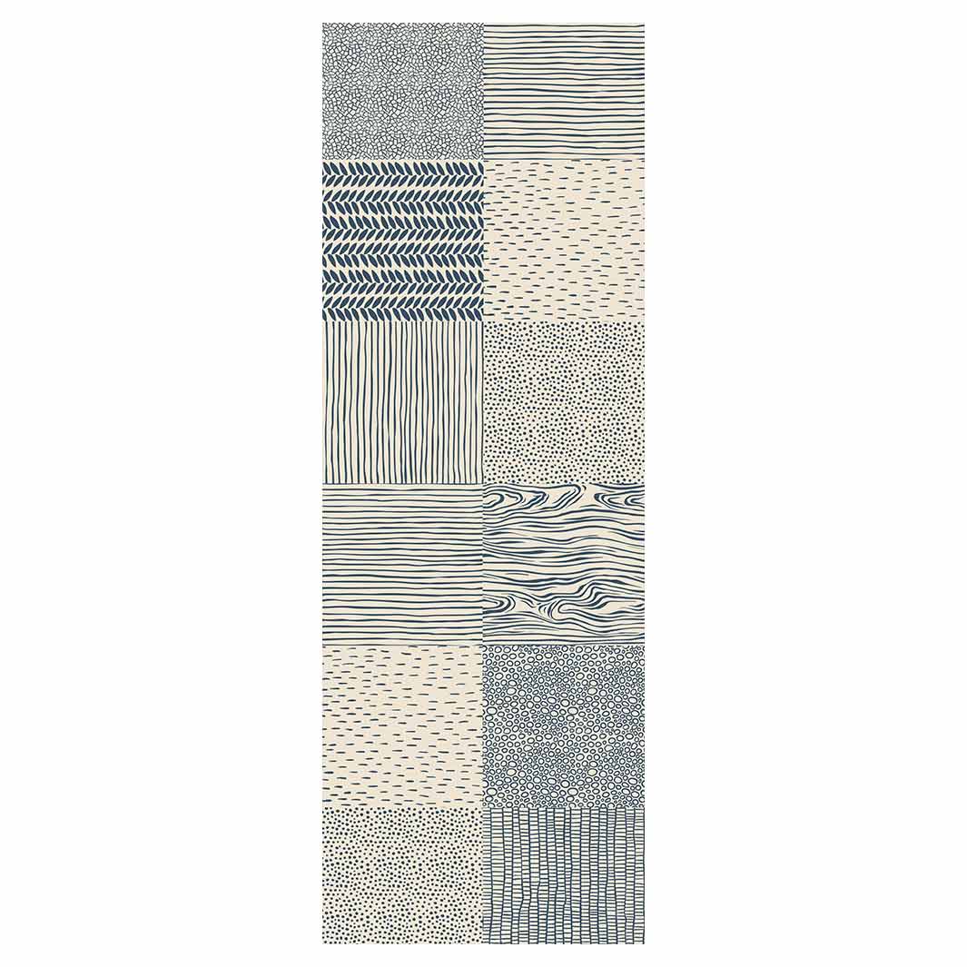 Contemporary Pattern Runner Rugs CONTEMPORARY PATCHWORK PATTERN RUNNER RUG — Cape Rug, Home & Art