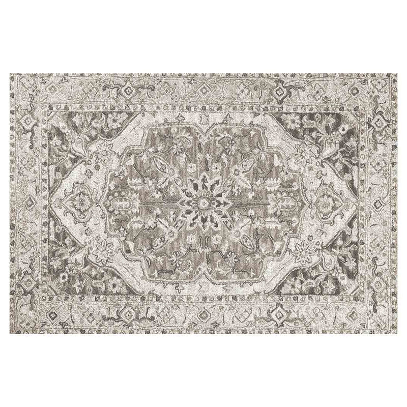 CLASSIC BROWN ORIENTAL RECTANGULAR RUG