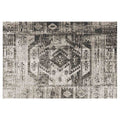CLASSIC GREY TRIBAL DESIGN DISTRESSED RECTANGULAR RUG